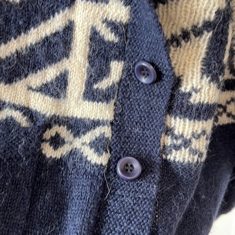 Penny Stock blue Wool/Alpaca Cardigan, S - Picture 4 of 5